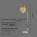GobekUsa LED Sunflower Crystal Floor Lamp for Home Decor in Living Room or Bedroom