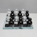 GobekUsa Geometric Glass Chess Set Table Ornament - Home Decor Figurines