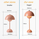 GobekUsa Iron Mushroom Shape Macaron Table Lamp - Modern Minimalist LED Home Decoration