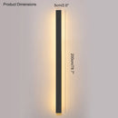 GobekUsa Black Waterproof LED Wall Light | Minimalist Outdoor Garden Balcony Terrace Decor
