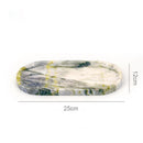 GobekUsa Calacatta Marble Vanity Tray for Perfume Candles Jewelry Luxury Home Decor