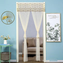 GobekUsa Lace Embroider Summer Insect Net Door Curtain for Living Room and Bedroom