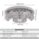 GobekUsa Crystal Chandelier for Home Hotel Decor, Modern LED Ceiling Light Fixture