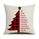 GobekUsa Christmas Elk Letter Pillowcase 45x45cm for Living Room