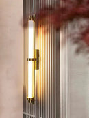 GobekUsa LED Glass Wall Lamp for Living Room Bedroom Café Restaurant, Minimalist Postmodern Design