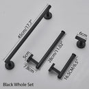 GobekUsa Bathroom Hardware Set Shelf Paper Holder Hook Towel Rack Ring Bath Accessories
