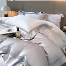 GobekUsa Eucalyptus Fiber Lace Bedding Set for Soft, Silky & Cool Skin-friendly Comfort