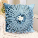 GobekUsa Blue Hyacinth Square Pillowcase, Non-Scripta Design, Modern Home Decoration
