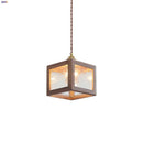 GobekUsa Clear Glass Walnut Wood LED Pendant Lamp - Nordic Modern Hanging Lights