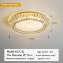 GobekUsa Gold Crystal Glass LED Ceiling Light for Dining Living Room