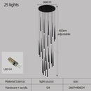 GobekUsa Conical Chandelier Stair Lamp Modern Simple Villa Restaurant Kitchen Bedroom Bar Lighting