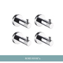 GobekUsa Bathroom Essentials Set: Towel Bar, Toilet Paper Holder, Bathrobe Hook, Soap Dish, Toilet Brush