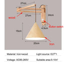 GobekUsa Japanese Style Wind Wall Lamp, Retractable Foldable Bedside Lamp