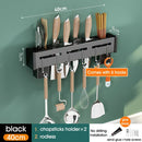 GobekUsa Kitchen Organizer: Wall-mounted Multifunction Knife and Chopsticks Storage Rack