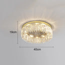 GobekUsa Crystal Ceiling Lamp: Modern Minimalist Light Luxury for Home Indoor Lighting