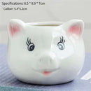 GobekUsa Animal Cartoon Ceramic Flowerpot for Nursery Planting - Cute Rabbit Elephant Sheep Octopus