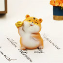 GobekUsa Lucky Tiger Figurine | New Year Fortune Symbol Home Decor Miniature