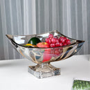 GobekUsa Large Crystal Glass Fruit Plate | Elegant Home Luxury Decor Ornaments