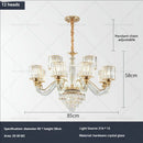 GobekUsa Crystal Chandelier: Luxury Nordic Home Lamps for Living Room, Bedroom, Dining & Study