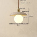 GobekUsa LED Pendant Light Stone Wood Glass Nordic Modern Hang Lamp