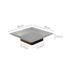 GobekUsa Acacia Wooden Fruit Bowl Tray for Living Room Coffee Table Décor