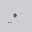 GobekUsa Circle Straight Bar Wall Lamp | Modern Nordic LED Bedroom Living Room Decor