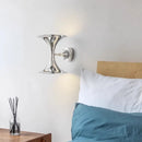 GobekUsa Art Deco Chrome Horn Wall Lights for Bedroom Living Room Indoor Lighting