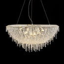 GobekUsa Crystal Chandelier: Modern Luxury LED Pendant Light for Living Dining Room