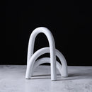 GobekUsa Abstract Resin Geometry Arch Decor Figurine Craft for Home Decor