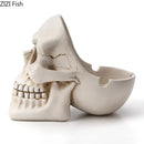GobekUsa Creative Skull Ashtray - Halloween Decor & Smoking Accessory, Portable & Windproof Resin Craft Gift