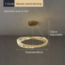 GobekUsa Crystal LED Chandelier for Home Dining Room Kitchen Gold Lustres