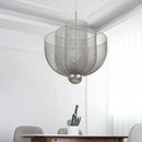 GobekUsa Grid Meshmatics Dimmable LED Chandelier Pendant - Modern Metal Design