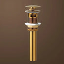 GobekUsa Brass Round Siphon P-Trap Set with Pop-Up Drainer Gun Grey