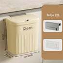 GobekUsa Kitchen Cabinet Hanging Trash Can with Lid and Large Capacity