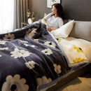 GobekUsa Cozy Flocked Raschel Blanket | Soft & Warm Double-Sided Winter Bedding