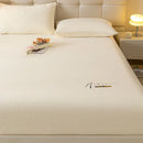 GobekUsa Cozy Velvet Fitted Sheet: Thick Warm Bed Cover for Bedroom Living Room