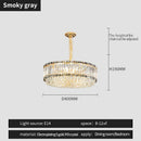 GobekUsa Crystal Chandelier: Elegant Modern Lighting for Living Room, Bedroom, and Restaurant.