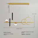 GobekUsa LED Pendant Lights: Modern Minimalist Chandelier with Remote Control, Ideal for Kitchen, Dining, Office