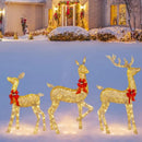 GobekUsa Christmas Reindeer Elk LED Light Outdoor Decor Sculpture