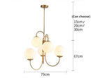 GobekUsa Glass Ball Led Pendant Chandelier for Home Decor & Kitchen Lighting