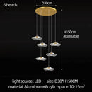 GobekUsa LED Lotus Leaf Staircase Chandelier: Modern Design for Hotel Lobby, Kitchen & Villa