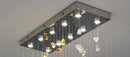 GobekUsa Crystal Dining Chandelier: Elegant Stone Decorative Lighting for Living Room