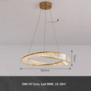 GobekUsa Gold Metal LED Dimmable Ceiling Light with K9 Crystals
