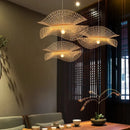 GobekUsa Bamboo Pendant Lights: Japanese Handmade Kitchen Island Chandeliers