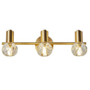 GobekUsa Gold Crystal Wall Lamp Study Bedroom LED Light Fixture Modern Luxe Decoration