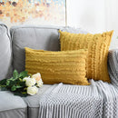 GobekUsa Boho Chic Tassel Striped Pillow Covers for Home Decor