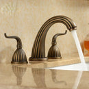 GobekUsa Antique Brass Bathroom Faucet Set with Double Handles for Bathtub and Sink