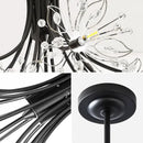 GobekUsa Crystal Bionic Petals Chandelier for Living Dining Bedroom Hall Hotel Decor