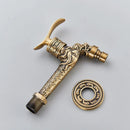 GobekUsa Antique Brass Wall Mounted Washing Machine Faucet for Bathroom, Outdoor, Garden, Bath, Toilet