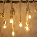 GobekUsa Hemp Rope Pendant Lights Retro Loft Industrial Hanging Lamp for Living Room Home Decor